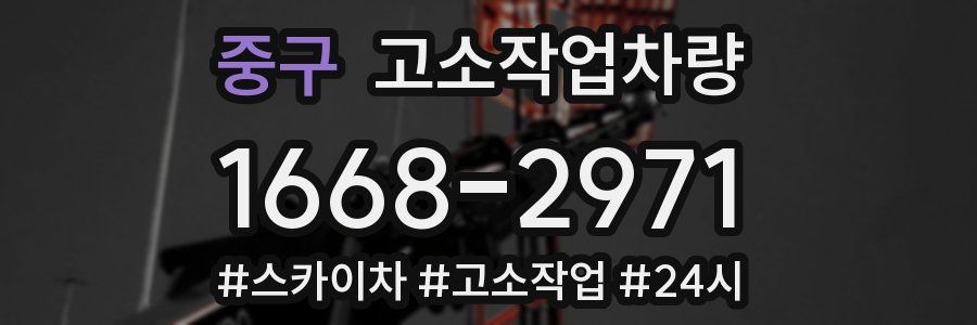 중구 고소작업차량