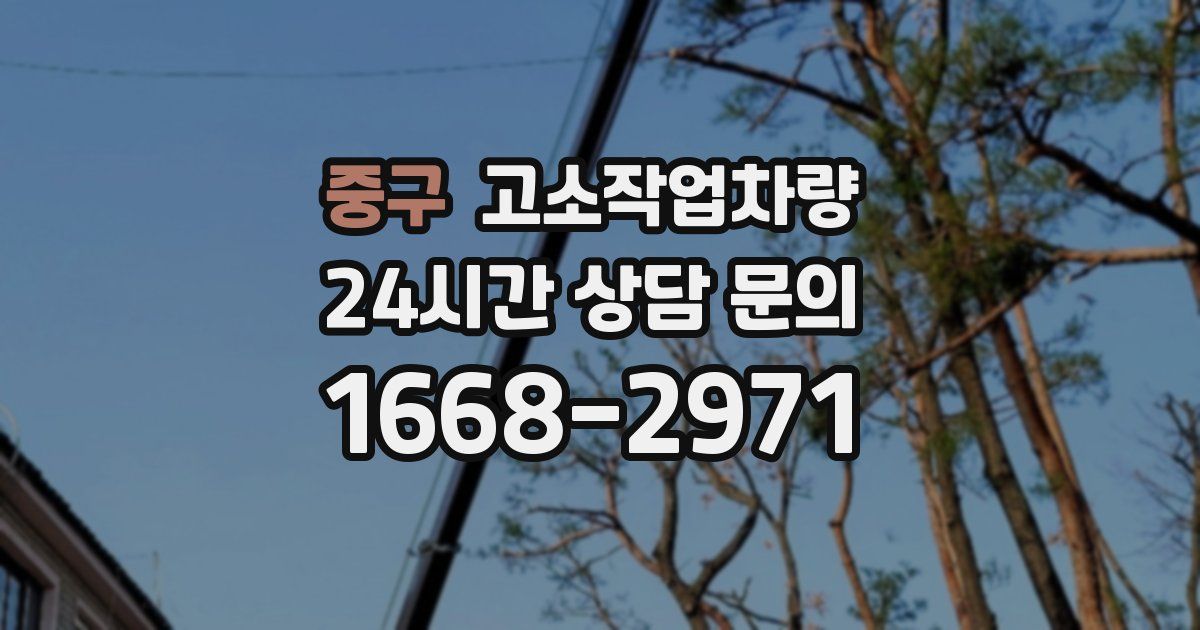 중구 고소작업차량