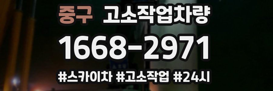 중구 고소작업차량