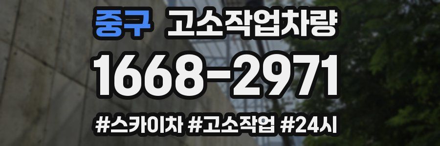 중구 고소작업차량
