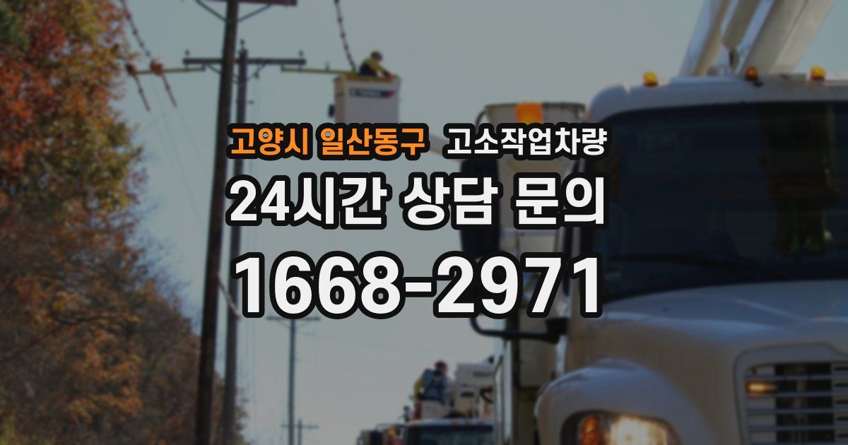 고양시 일산동구 고소작업차량