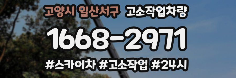 고양시 일산서구 고소작업차량