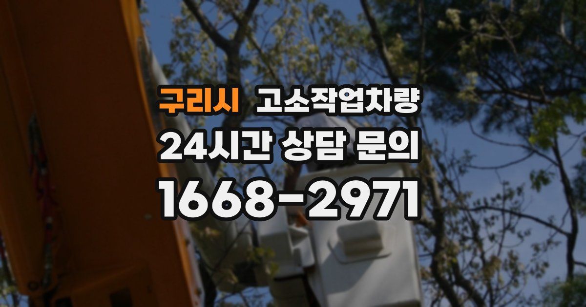 구리시 고소작업차량
