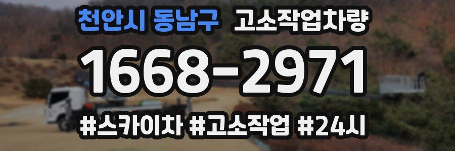 천안시 동남구 고소작업차량