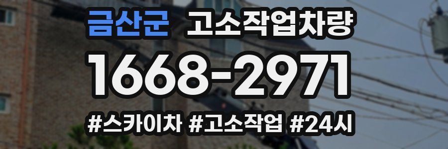 금산군 고소작업차량
