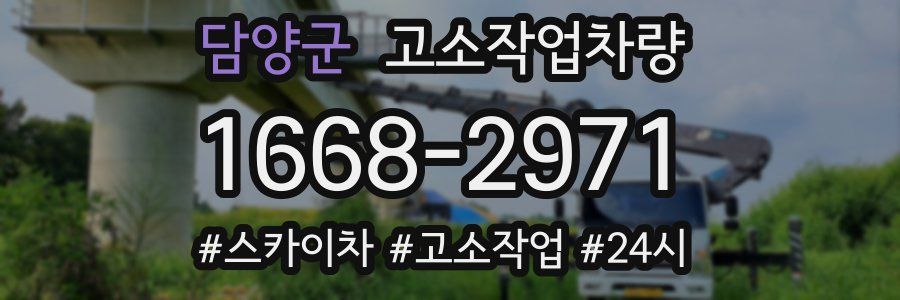 담양군 고소작업차량