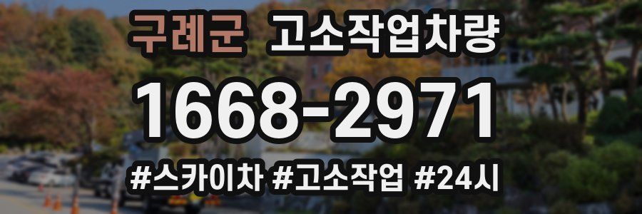 구례군 고소작업차량