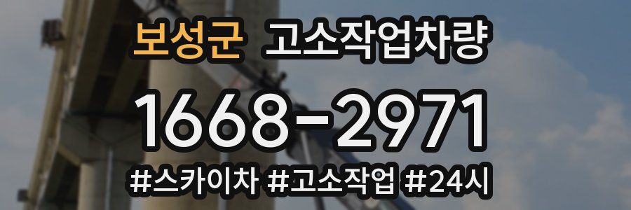 보성군 고소작업차량