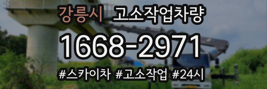 강릉시 고소작업차량