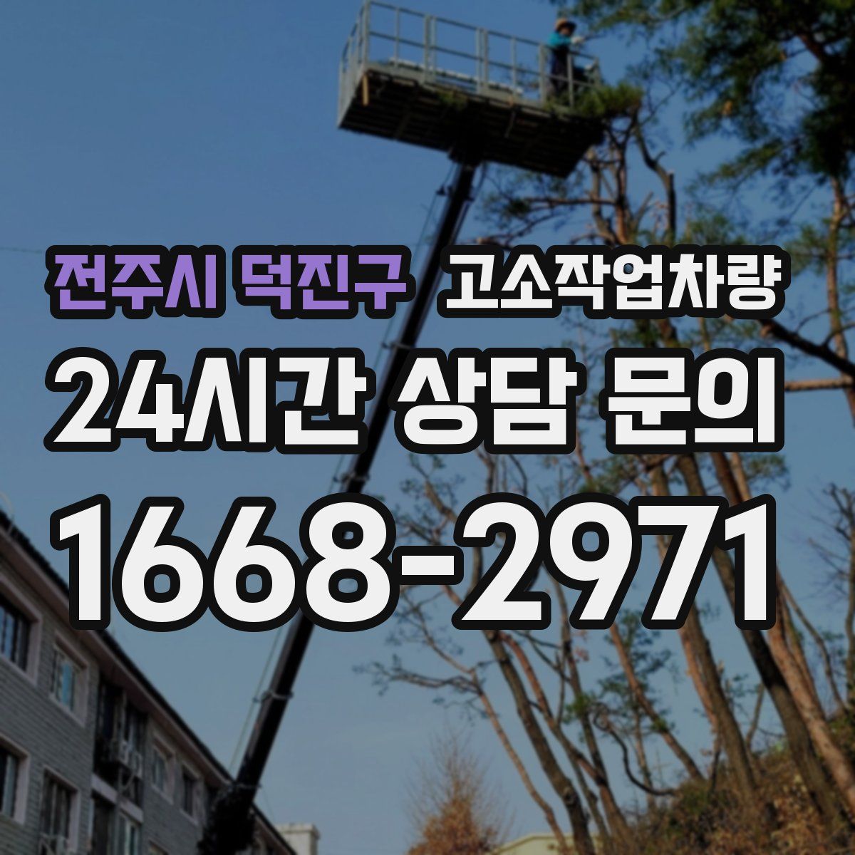 전주시 덕진구 고소작업차량