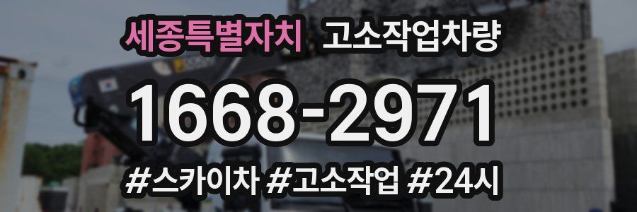 세종특별자치 고소작업차량