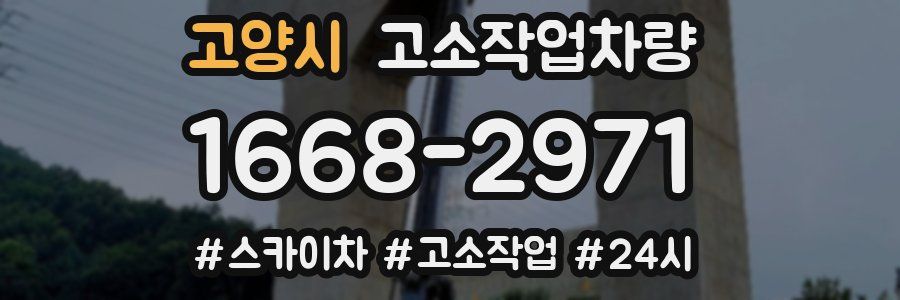 고양시 고소작업차량