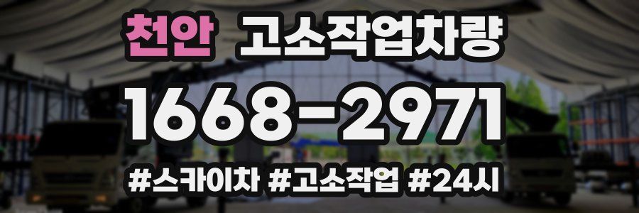 천안 고소작업차량