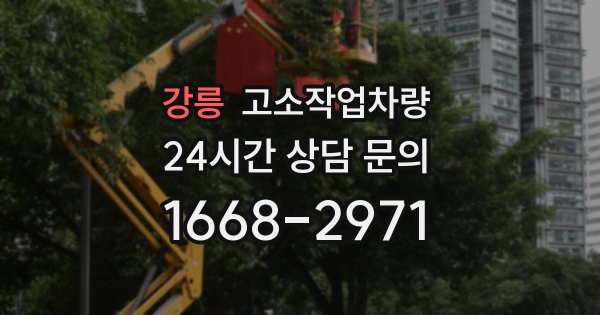 강릉 고소작업차량