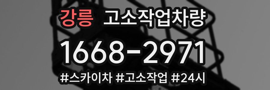 강릉 고소작업차량