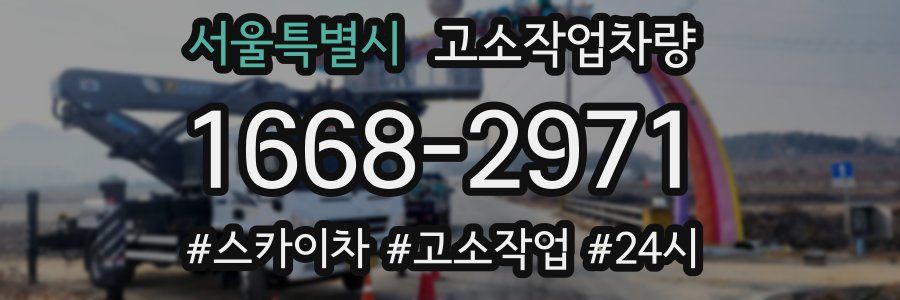 서울특별시 고소작업차량