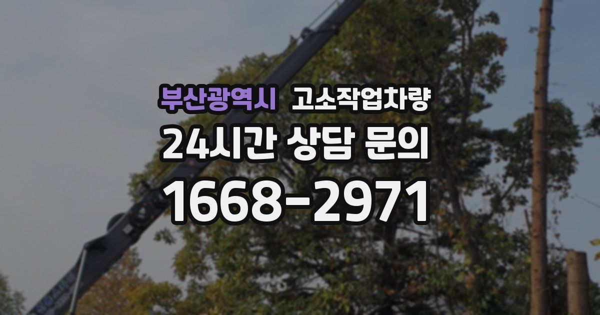 부산광역시 고소작업차량