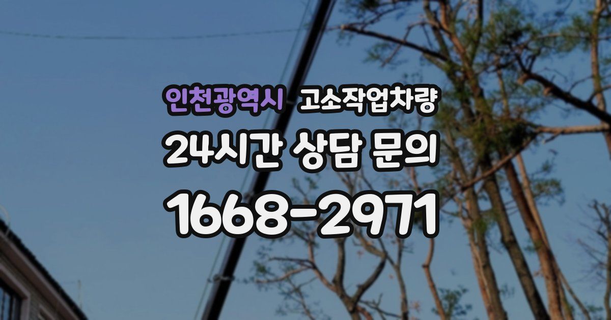인천광역시 고소작업차량