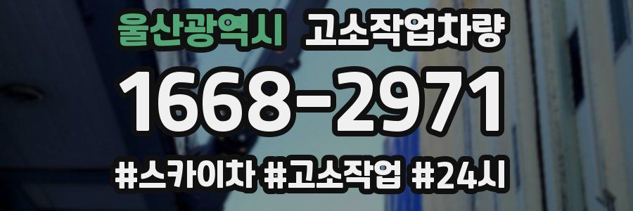울산광역시 고소작업차량