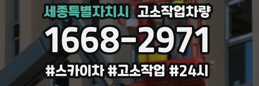 세종특별자치시 고소작업차량