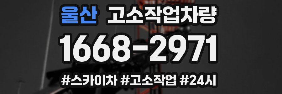 울산 고소작업차량