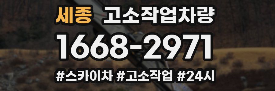 세종 고소작업차량
