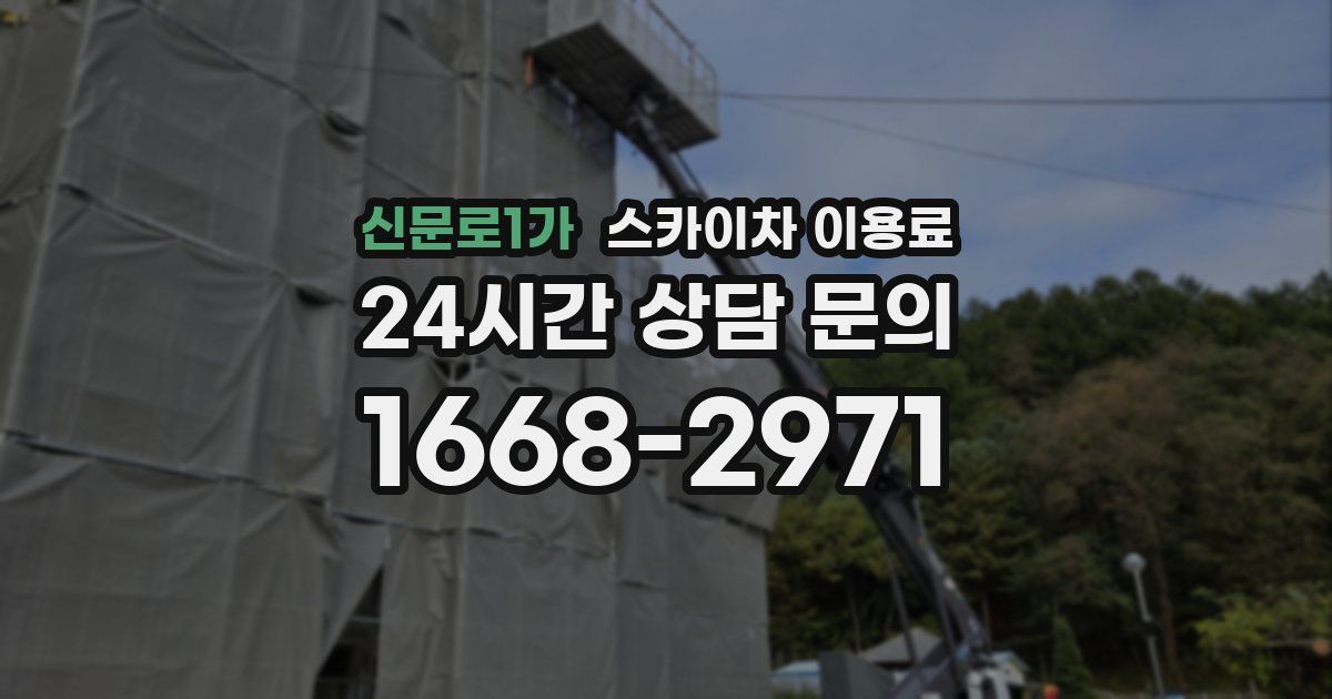 신문로1가 스카이차 이용료