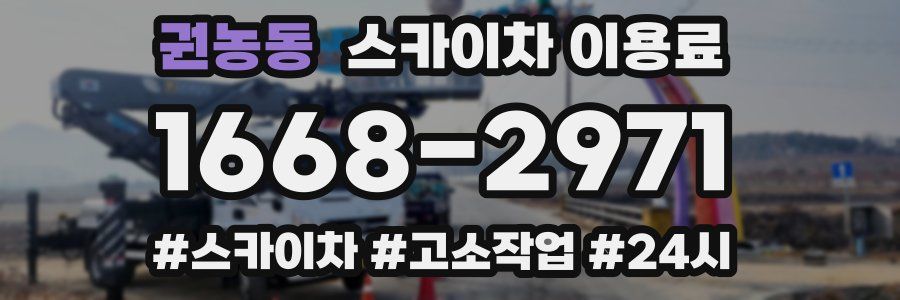 권농동 스카이차 이용료