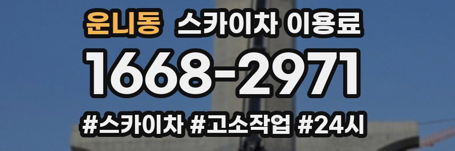 운니동 스카이차 이용료