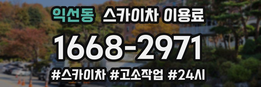 익선동 스카이차 이용료
