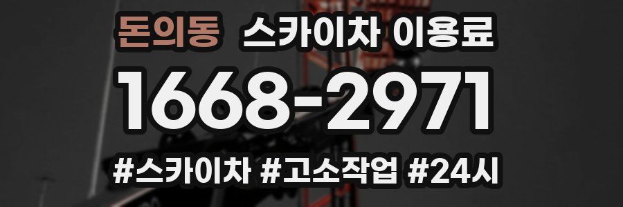 돈의동 스카이차 이용료