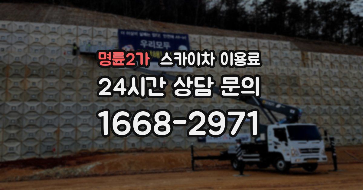 명륜2가 스카이차 이용료