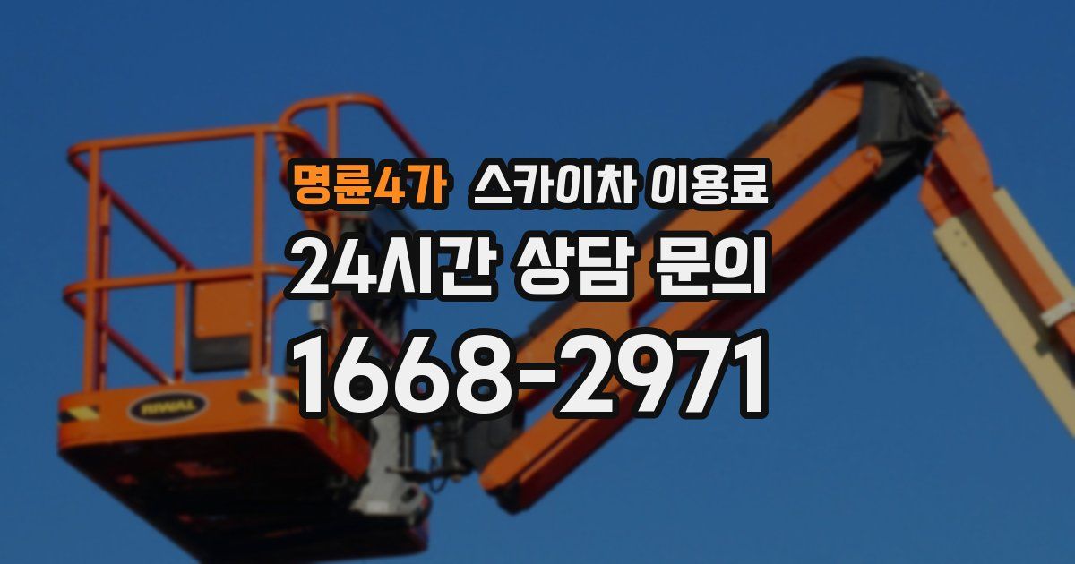 명륜4가 스카이차 이용료