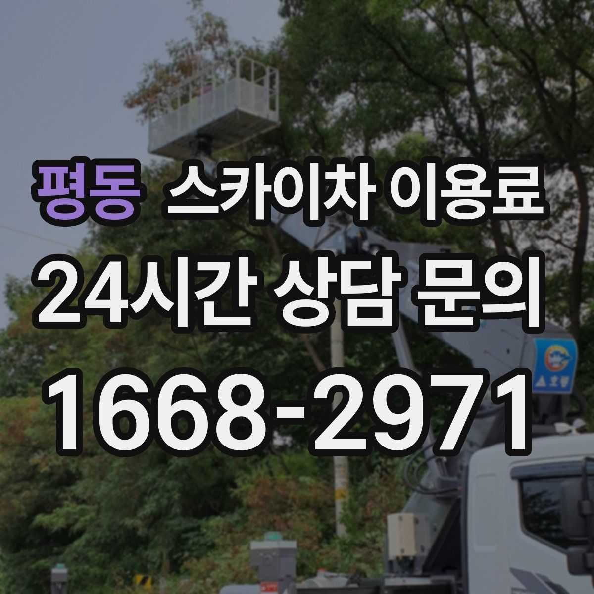 평동 스카이차 이용료