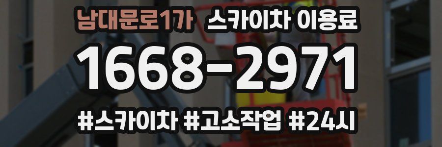 남대문로1가 스카이차 이용료