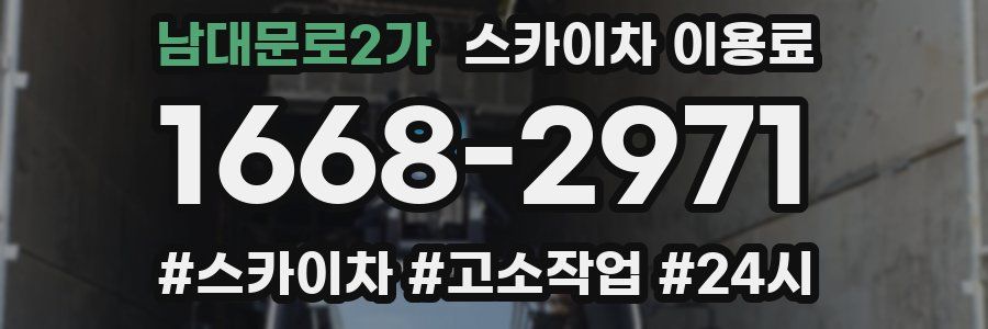 남대문로2가 스카이차 이용료