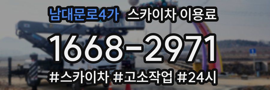 남대문로4가 스카이차 이용료