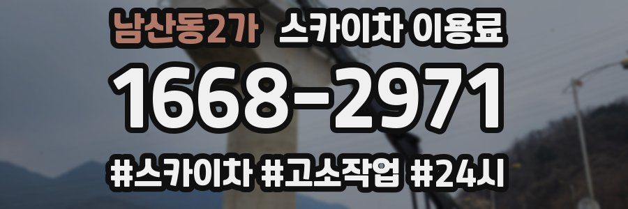 남산동2가 스카이차 이용료