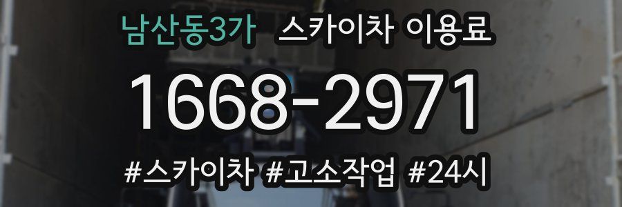 남산동3가 스카이차 이용료