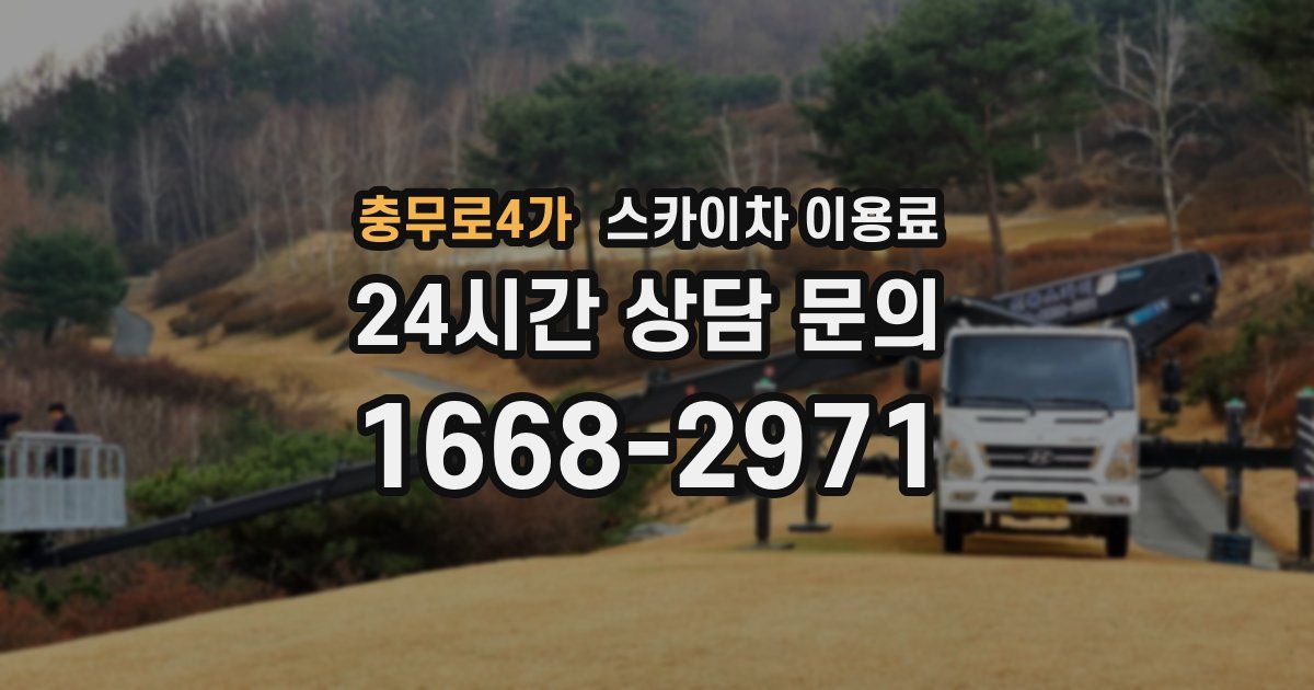 충무로4가 스카이차 이용료