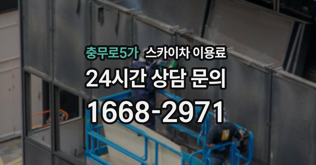 충무로5가 스카이차 이용료