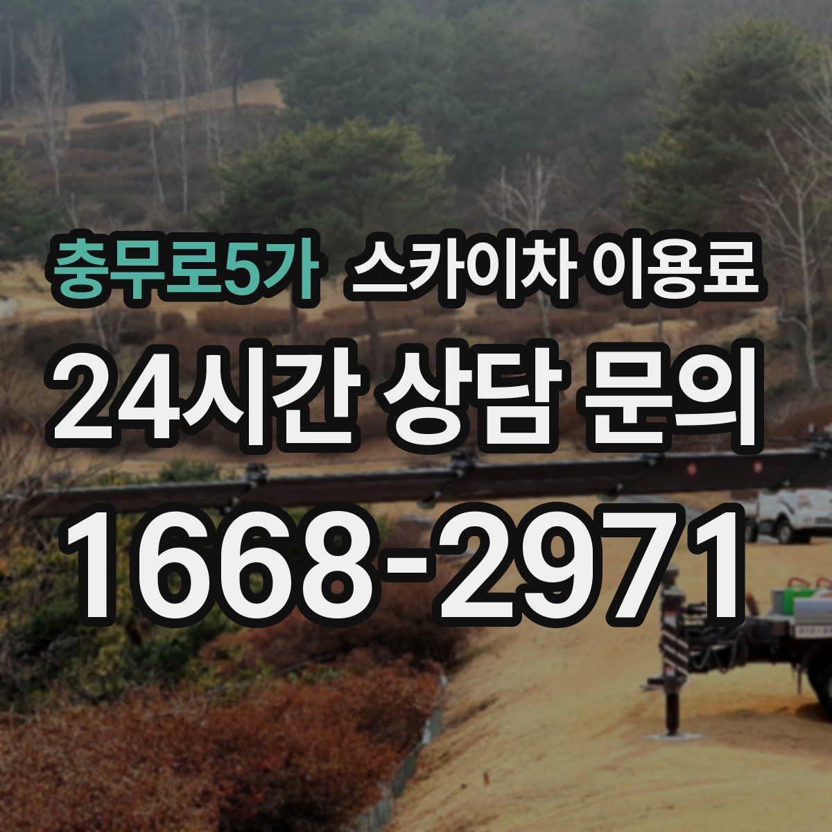 충무로5가 스카이차 이용료