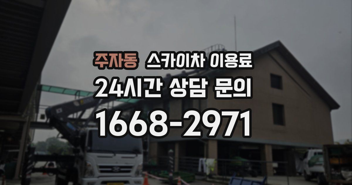 주자동 스카이차 이용료