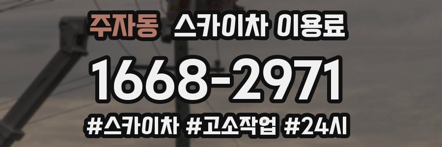 주자동 스카이차 이용료