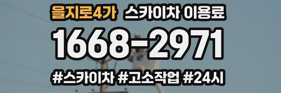 을지로4가 스카이차 이용료