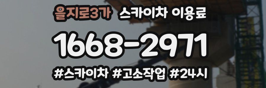 을지로3가 스카이차 이용료