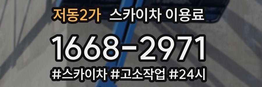 저동2가 스카이차 이용료
