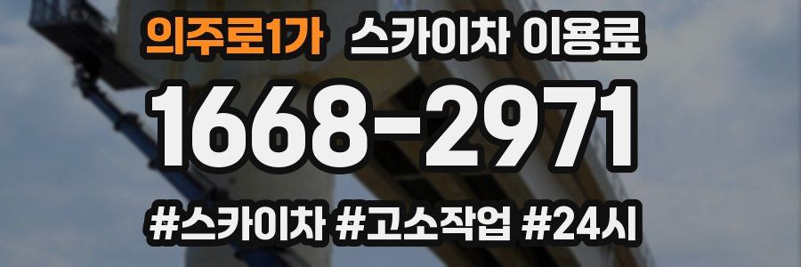 의주로1가 스카이차 이용료