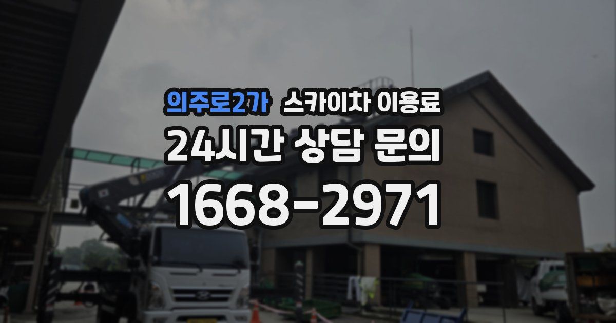 의주로2가 스카이차 이용료