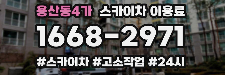 용산동4가 스카이차 이용료